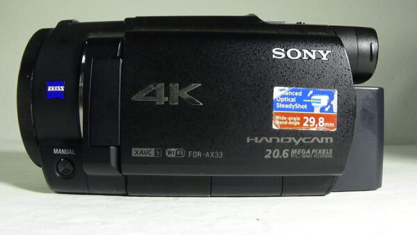 filmadora sony fdr-ax33 usada design compacto e recursos avançados para o videomaker moderno. live - Imagem 6
