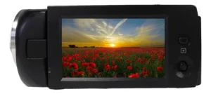 Filmadora sony hdr-cx360 Câmera de vídeo usada com bateria de longa duração para filmar eventos inteiros sem interrupção.