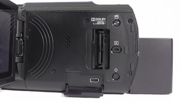 Filmadora sony fdr-ax43 4k de filmagem usada para produção de conteúdo corporativo e vídeos de treinamento. - Imagem 5