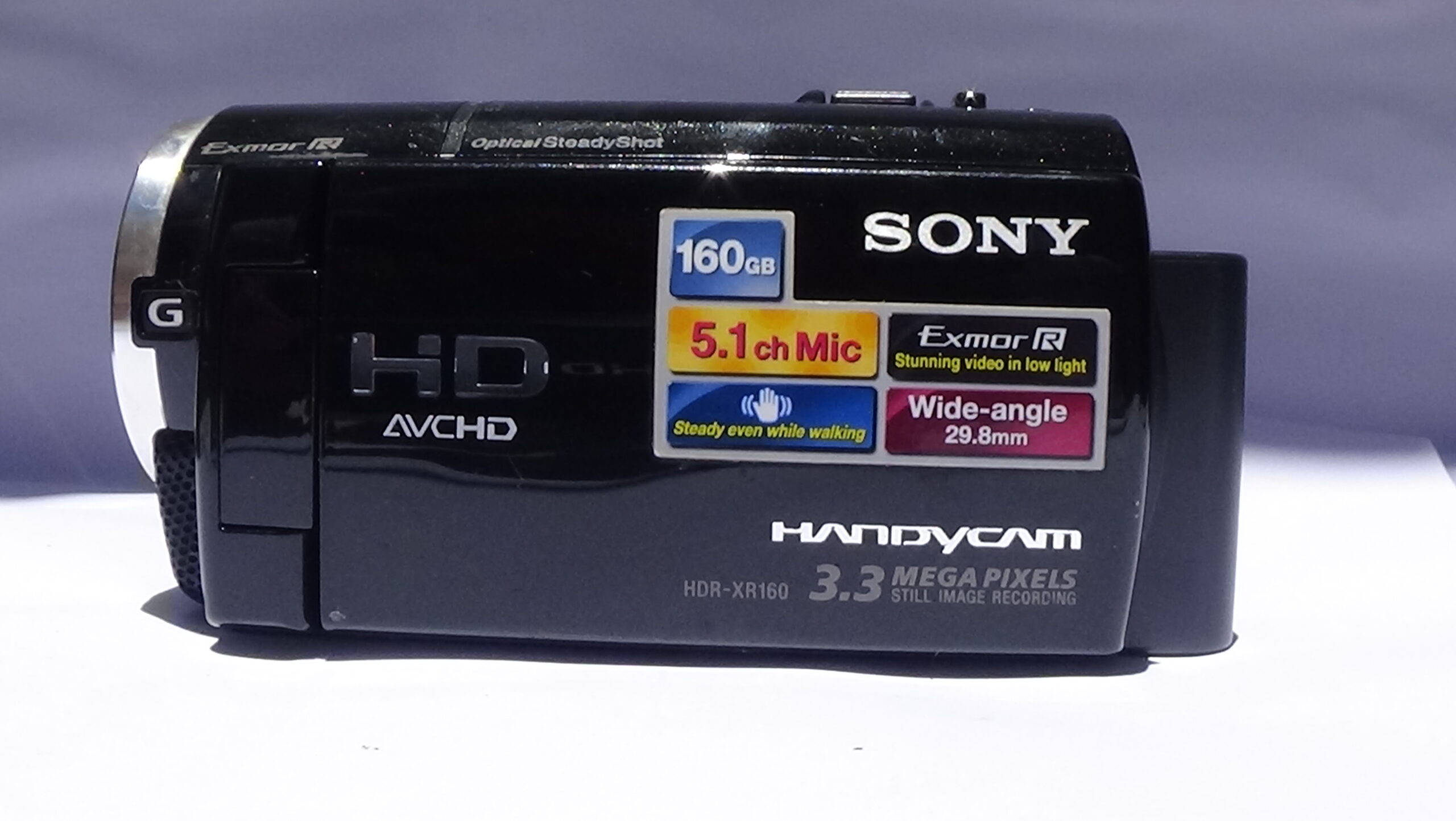 Filmadora handycam sony hdr-xr160 praticidade e versatilidade para suas filmagens. encontro perfeito. - Imagem 3